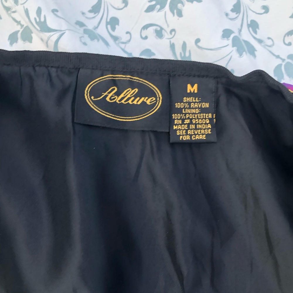 Classy Allure Patch Work Jacket Size M Button Fro… - image 5